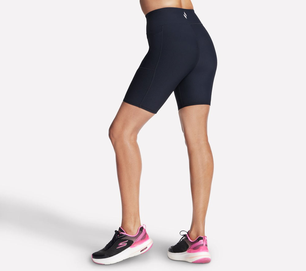 Skechers Outlet | Women GO FLEX RIB High Waisted 8 Inch Bike Short