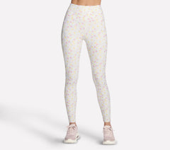 Skechers For sale | Women GO WALK Rib Floral Full Length High-Waisted Legging