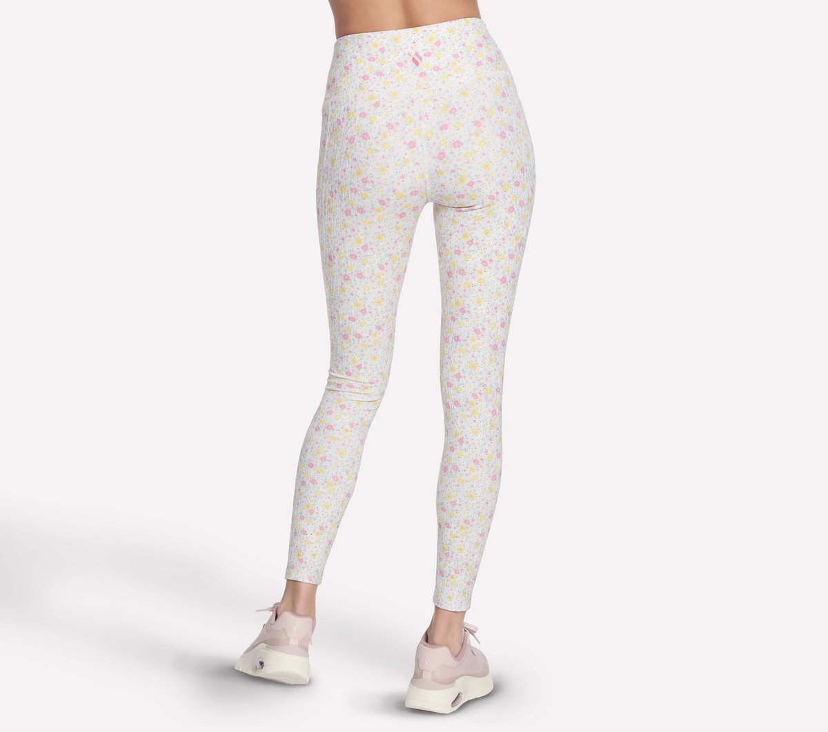 Skechers For sale | Women GO WALK Rib Floral Full Length High-Waisted Legging