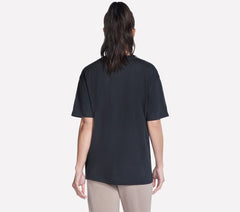 Skechers Sale | Women Script Diamond Studded Short Sleeve Tee