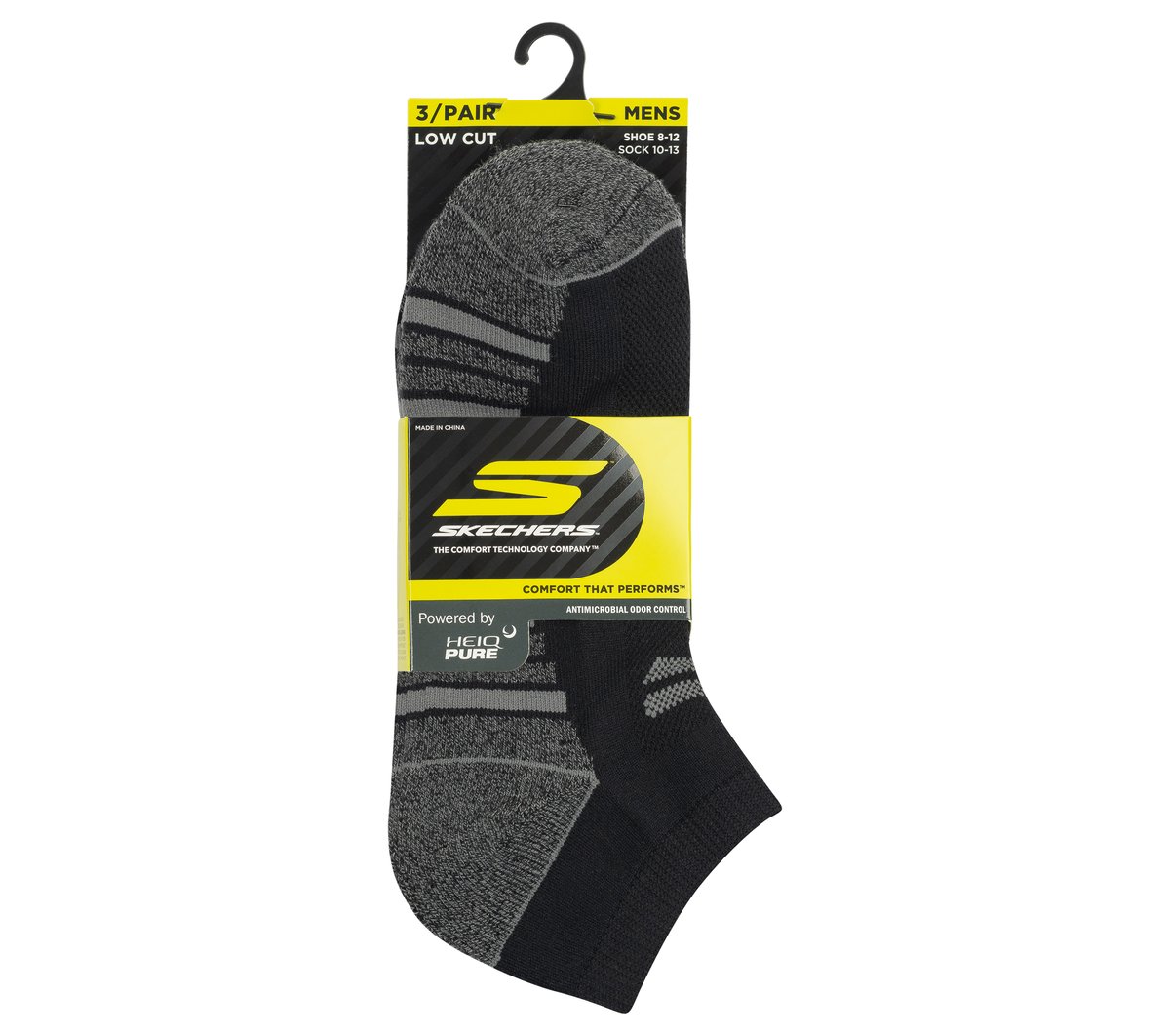 Skechers Outlet | Men|Clothing 3 Pack Men's Half Terry Low Cut Socks