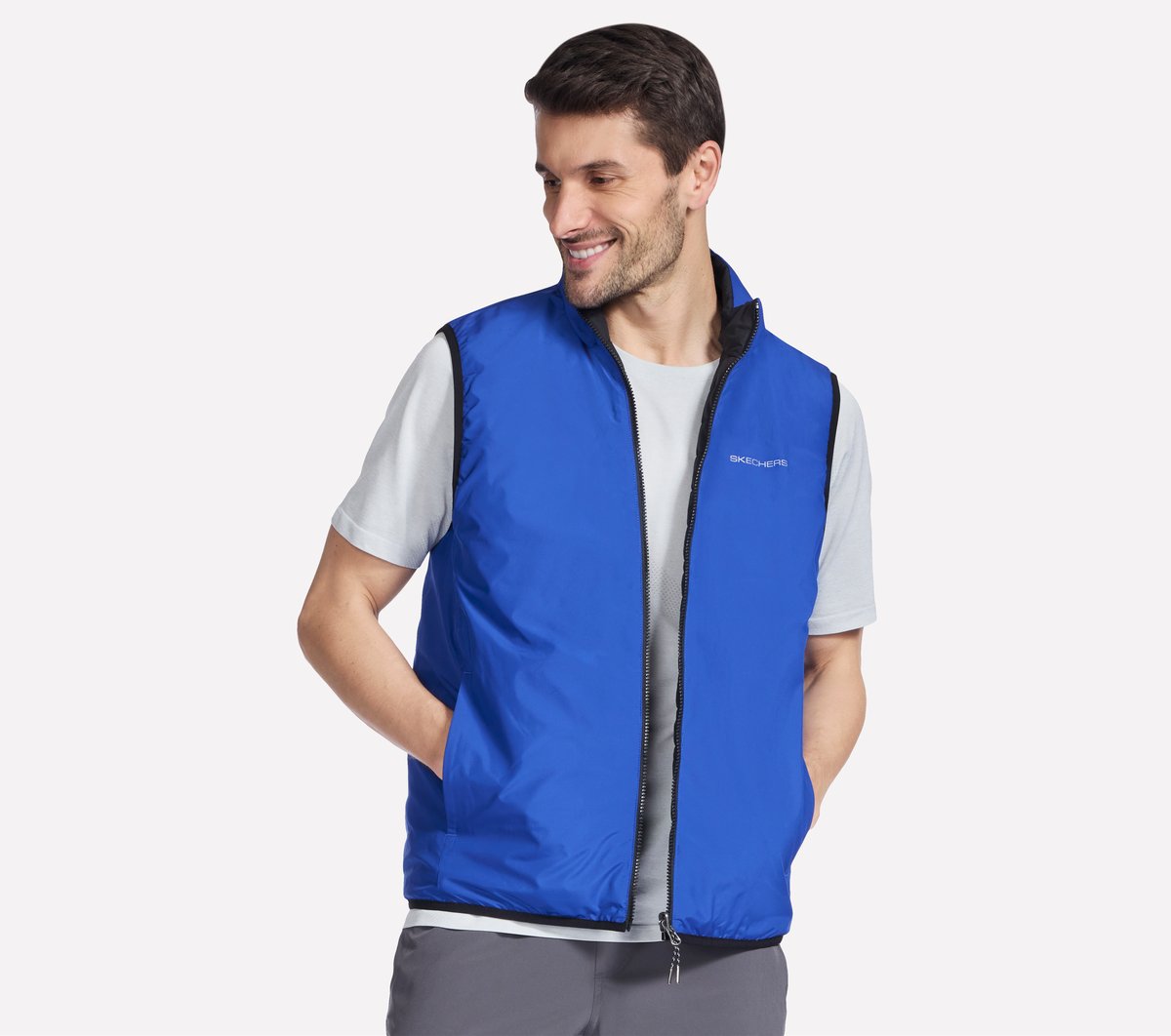 Skechers Sale | Men GO SHIELD Cozy Fit Altitude Reversible Vest