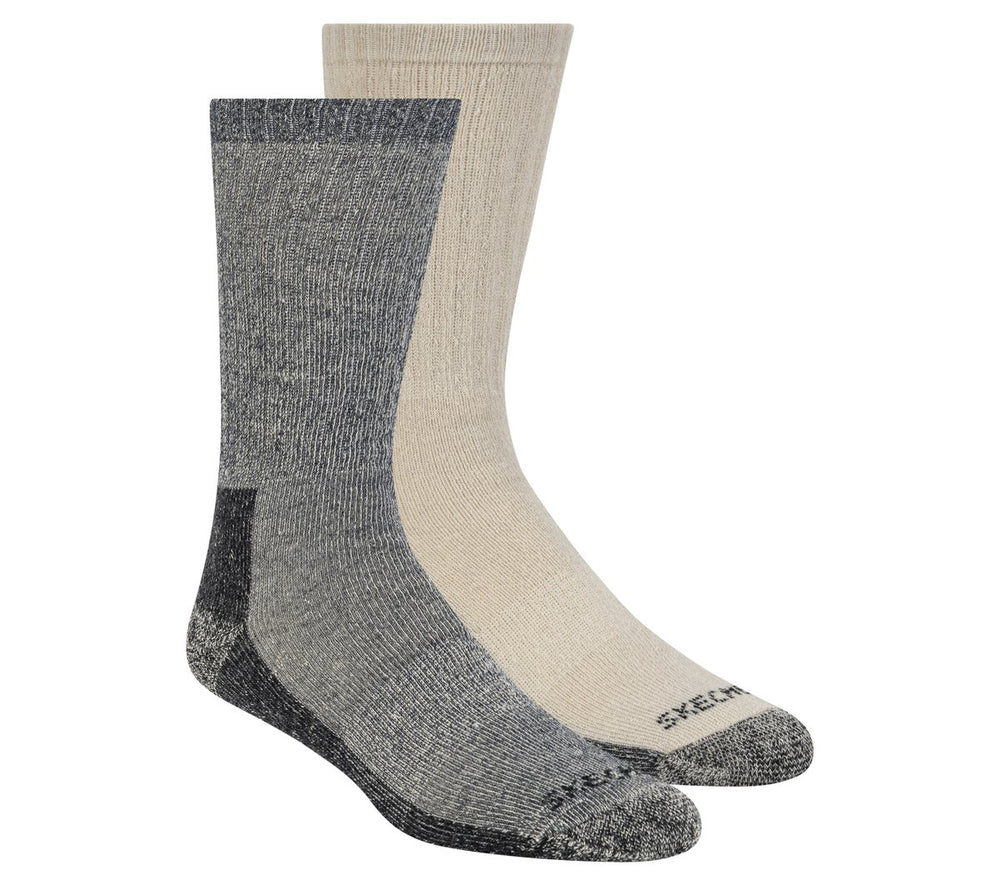 Skechers Discount | Clothing 2 Pack Men's Crew Wool Socks