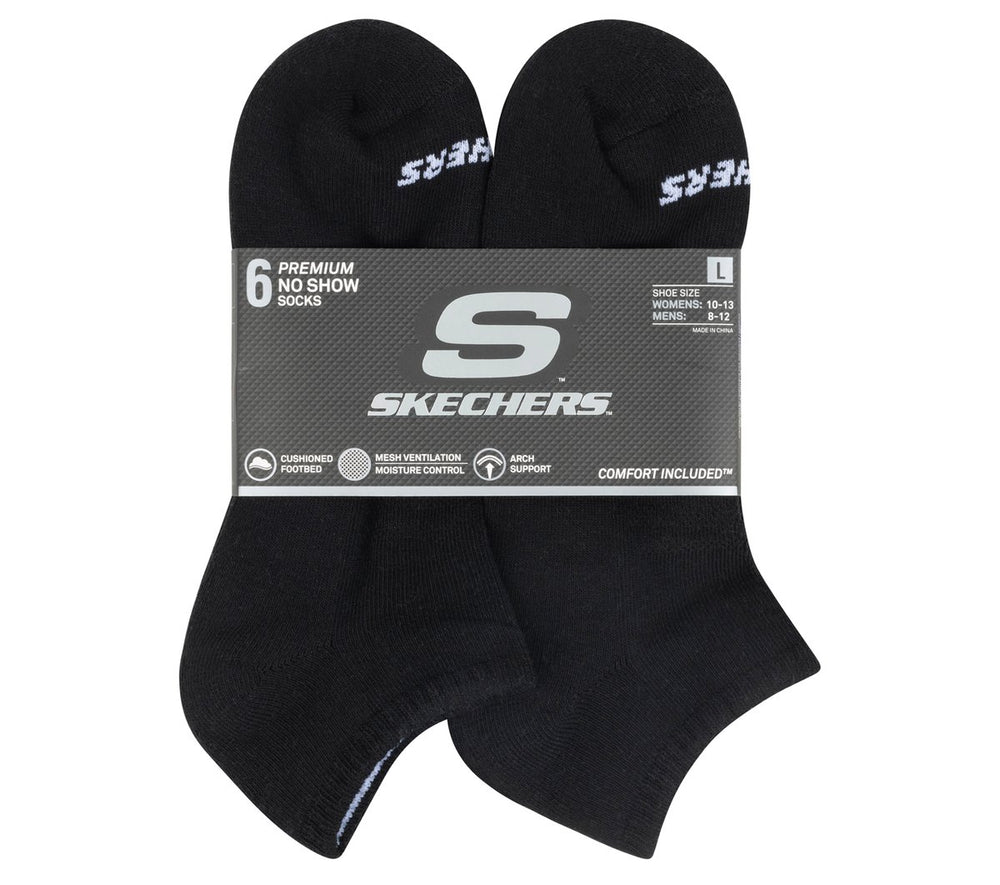 Skechers Outlet | Clothing 6 Pack Core Low Cut Large Socks
