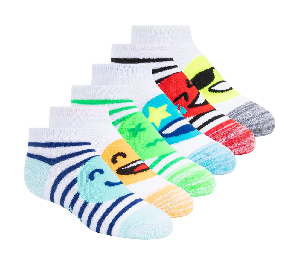 Skechers Sale | Clothing Lowcut Emoticon Socks - 6 Pack
